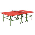 Klapper Tischtennisplatte aus MDF mit Metallrahmen Rot