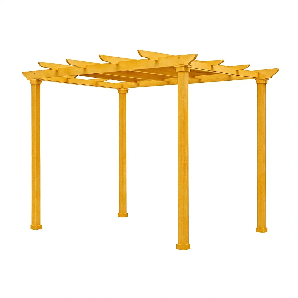 Holz Pergola Fichte Gelb 300x300 cm